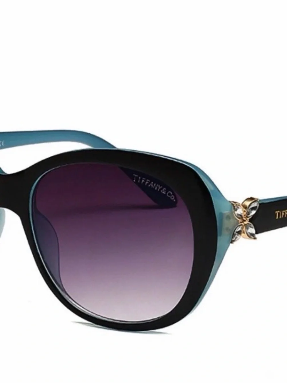 Tiffany & Co TF 4089-B Black Azure/Blue Grey Shaded Sunglasses
